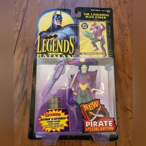 1995 Legends of Batman, THE LAUGHING MAN JOKER, W/ collector's card